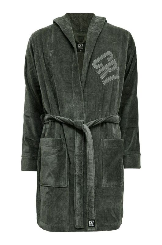 Бавовняний халат CR7 Cristiano Ronaldo колір зелений