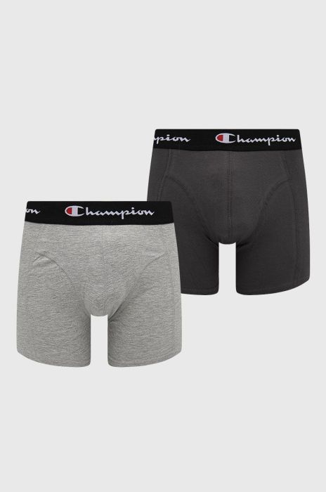 Боксери Champion (2-pack) чоловічі колір сірий (2704559)