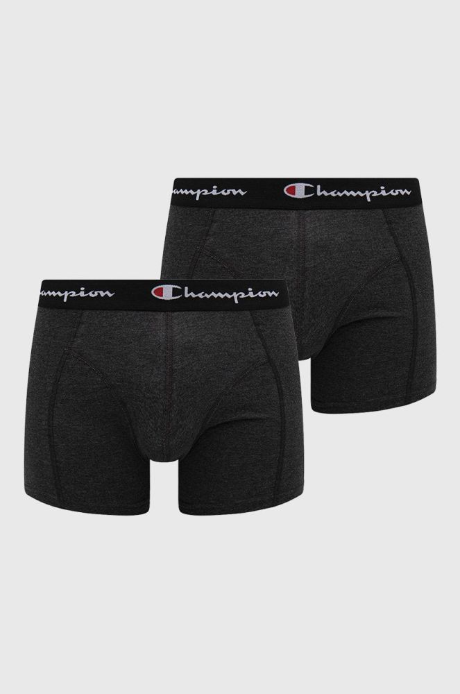 Боксери Champion (2-pack) чоловічі колір сірий (2703580)