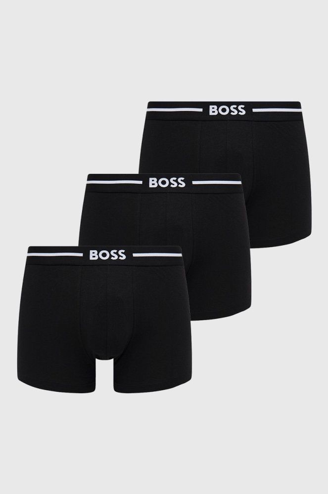 Боксери BOSS (3 - Pack) чоловічі колір чорний (2629016)