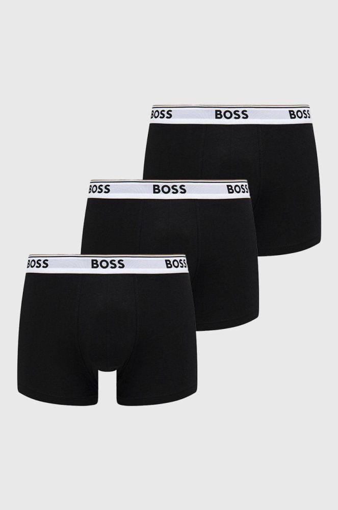 Боксери BOSS (3 - Pack) чоловічі колір чорний (2629641)