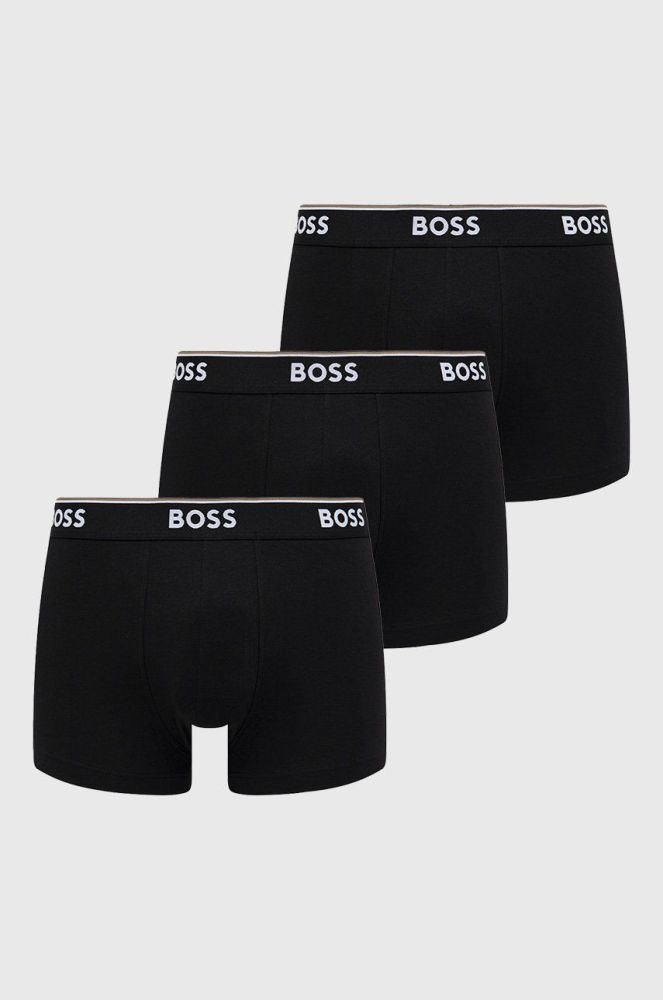 Боксери BOSS (3 - Pack) чоловічі колір чорний (2628978)