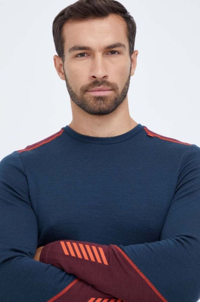 Helly Hansen Функціональний лонгслів Lifa Merino Midweight колір темно-синій (3449148) фото 4