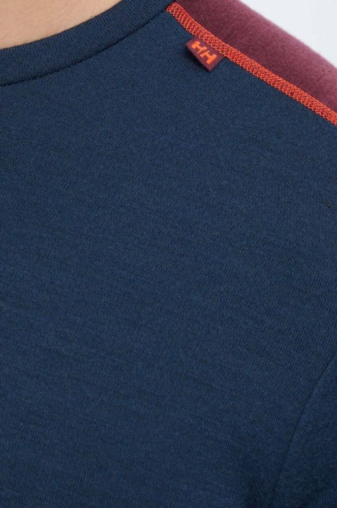 Helly Hansen Функціональний лонгслів Lifa Merino Midweight колір темно-синій (3449148) фото 5