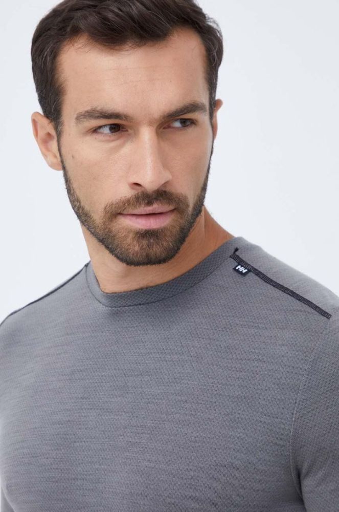 Helly Hansen Функціональний лонгслів Lifa Merino Midweight колір сірий (3449063) фото 5