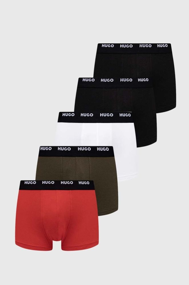 Боксери HUGO 5-pack чоловічі колір чорний (3076491)