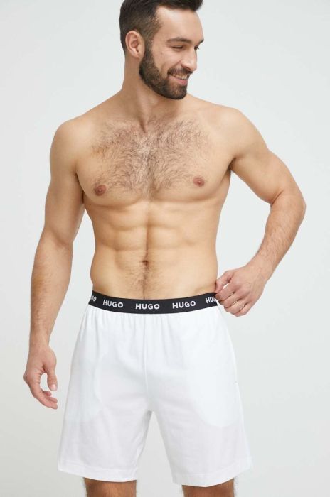 Піжамні шорти HUGO чоловічі колір білий