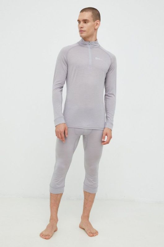 Jack Wolfskin Функціональні легінси Alpspitze Wool колір сірий (2663846)