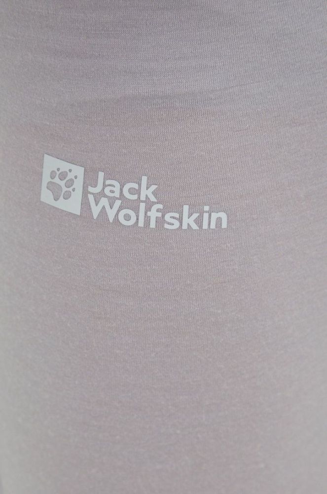 Jack Wolfskin Функціональні легінси Alpspitze Wool колір сірий (2663846) фото 4