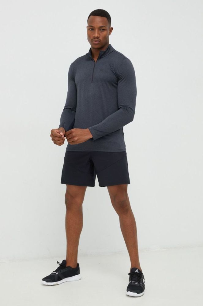 Функціональний лонгслів Jack Wolfskin Sky Thermal чоловічий колір сірий меланж фото 2