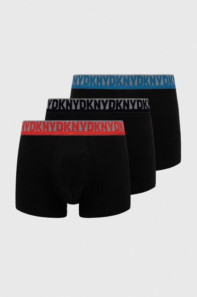 Боксери Dkny 3-pack чоловічі колір чорний