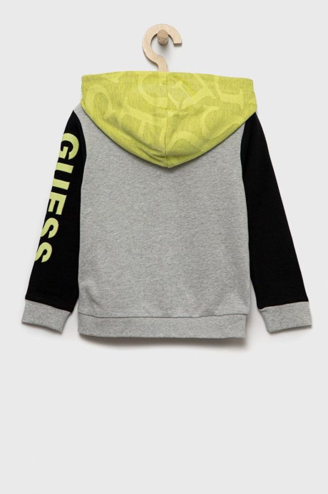 Дитяча кофта Guess колір сірий з аплікацією (2452206) фото 2
