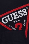 Дитяча бавовняна кофта Guess колір синій з аплікацією (2424420)