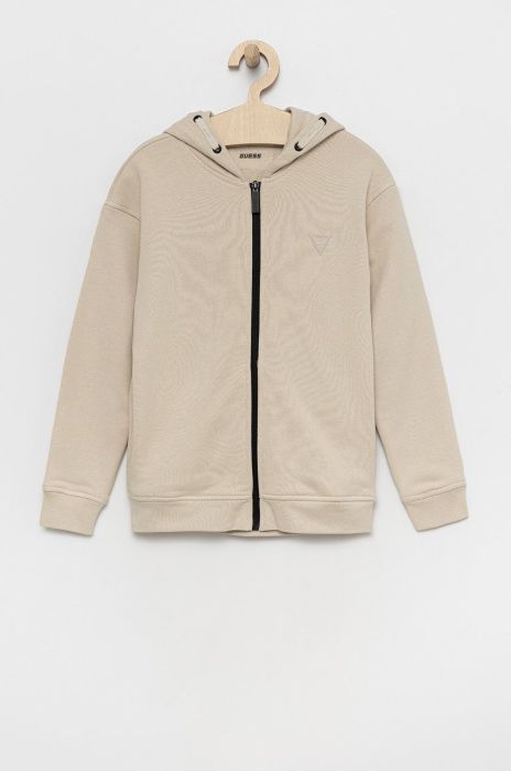Дитяча кофта Guess колір бежевий однотонна (2424433)