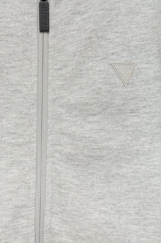 Дитяча кофта Guess колір сірий однотонна фото 3