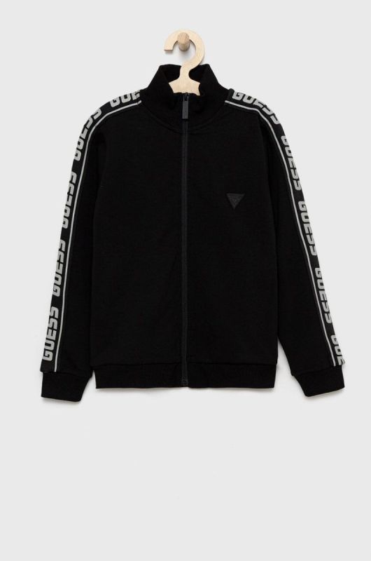Дитяча кофта Guess колір чорний з принтом (2424452)