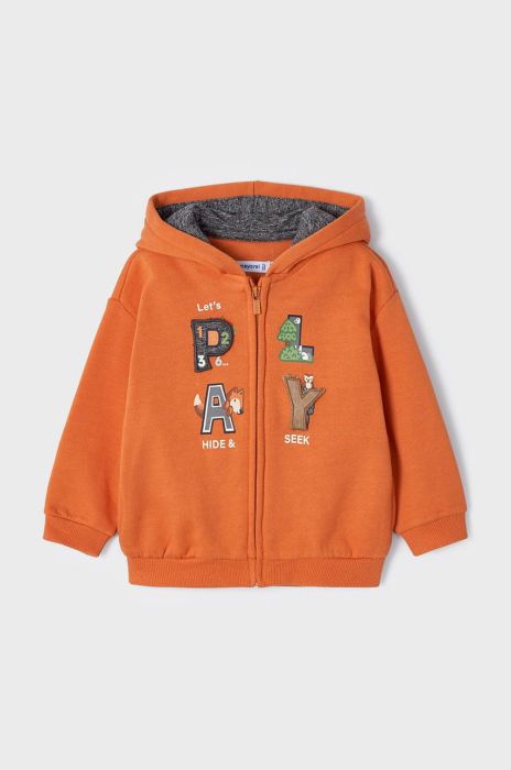 Дитяча кофта Mayoral колір помаранчевий з принтом (2570968)