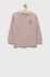 Дитяча бавовняна кофта Name it колір рожевий однотонна
