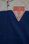 Дитяча бавовняна кофта Guess колір сірий з аплікацією (2626201)