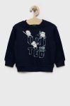 Дитяча бавовняна кофта United Colors of Benetton колір синій з принтом (2538115)