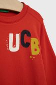 Дитяча бавовняна кофта United Colors of Benetton колір червоний з принтом (2518574)