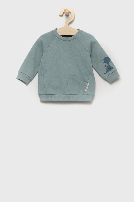 Дитяча кофта United Colors of Benetton однотонна колір блакитний (2626225)