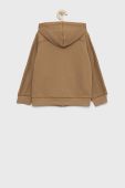 Дитяча бавовняна кофта United Colors of Benetton колір коричневий однотонна (2693823)