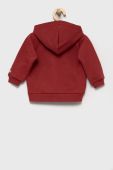 Дитяча бавовняна кофта United Colors of Benetton колір бордовий однотонна (2620656)