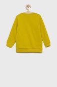 Дитяча бавовняна кофта United Colors of Benetton колір зелений однотонна (2652323)