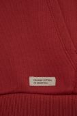 Дитяча бавовняна кофта United Colors of Benetton колір червоний однотонна (2652318)