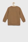 Дитяча бавовняна кофта United Colors of Benetton колір коричневий однотонна (2652332)