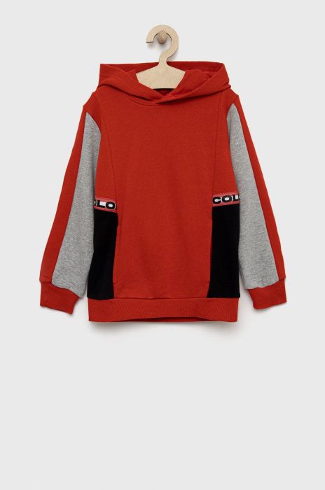 Дитяча бавовняна кофта United Colors of Benetton колір червоний однотонна (2680017) Дитяча бавовняна кофта United Colors of Benetton колір червоний однотонна (2680017)