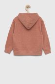 Дитяча кофта United Colors of Benetton колір коричневий з капюшоном меланж (2886626)
