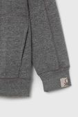 Дитяча кофта United Colors of Benetton колір сірий з капюшоном меланж (2886612)