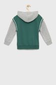 Дитяча кофта United Colors of Benetton колір зелений з капюшоном візерунок Дитяча кофта United Colors of Benetton колір зелений з капюшоном візерунок