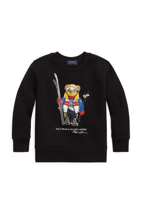 Дитяча кофта Polo Ralph Lauren колір чорний з принтом (2835993)