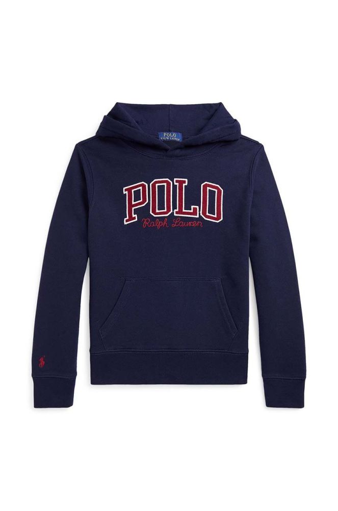 Дитяча кофта Polo Ralph Lauren колір синій з аплікацією (2603507)