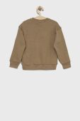 Дитяча кофта Sisley колір коричневий однотонна