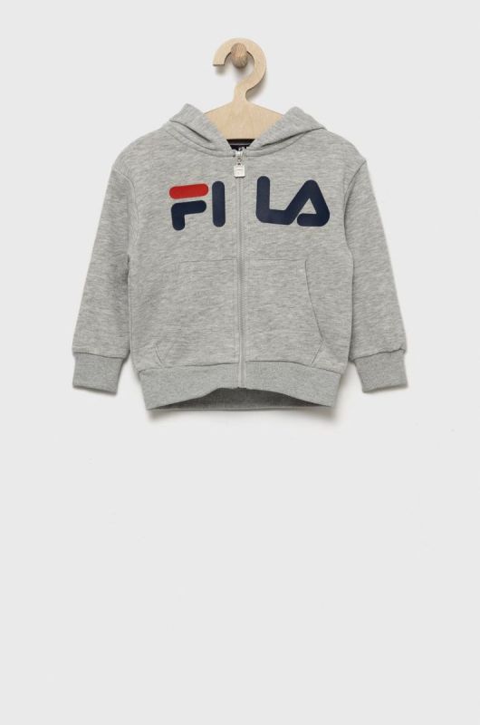 Дитяча кофта Fila колір сірий з принтом (2625004)