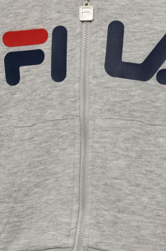 Дитяча кофта Fila колір сірий з принтом (2625004) фото 3