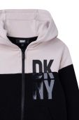 Дитяча кофта Dkny колір чорний візерунок (2697109)