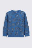 Дитяча бавовняна кофта Coccodrillo колір синій візерунок (2767088)