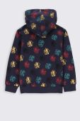 Дитяча бавовняна кофта Coccodrillo колір синій візерунок (2680120)