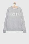 Дитяча кофта BOSS колір сірий з аплікацією (2767109)