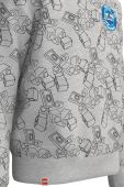 Дитяча бавовняна кофта Lego Wear колір сірий візерунок