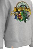 Дитяча бавовняна кофта Lego Wear колір сірий з принтом (2582225)