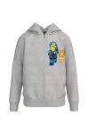 Дитяча бавовняна кофта Lego Wear колір сірий з принтом (2582247)