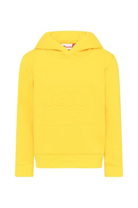 Дитяча кофта Lego Wear колір жовтий з капюшоном з аплікацією