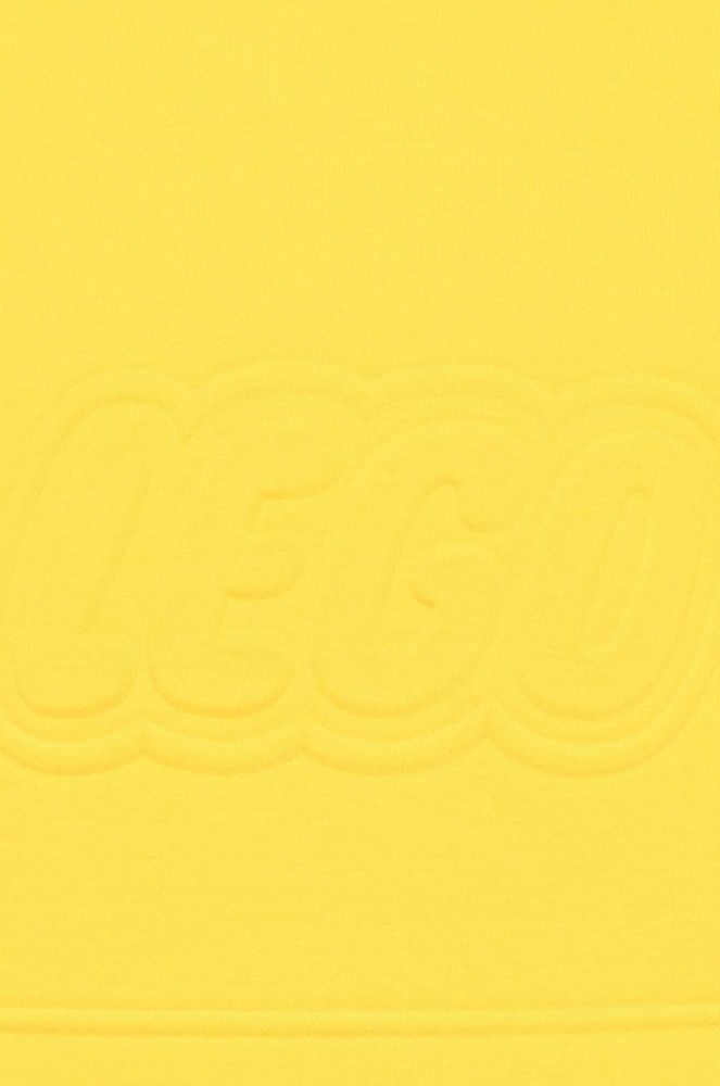 Дитяча кофта Lego Wear колір жовтий з капюшоном з аплікацією фото 3