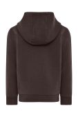Дитяча кофта Lego Wear колір коричневий з капюшоном з аплікацією